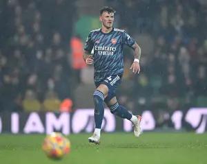 Ben White in Action: Arsenal's Defensive Star Shines Against Norwich City, Premier League 2021-22