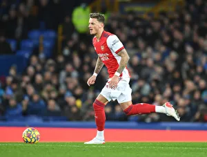 Everton V Arsenal 2020-21 Prints: Ben White in Action: Everton vs Arsenal, Premier League 2020-21