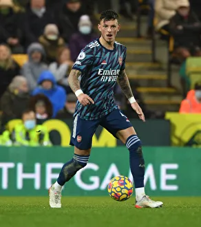 Ben White in Action: Norwich City vs Arsenal, Premier League 2021-22