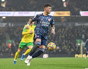 Images Dated 26th December 2021: Ben White in Action: Norwich City vs Arsenal, Premier League 2021-22