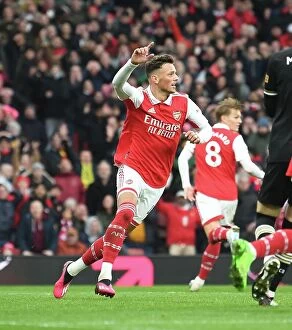 Images Dated 4th March 2023: Ben White Scores His Second: Arsenal's Victory Over AFC Bournemouth in the 2022-23 Premier League