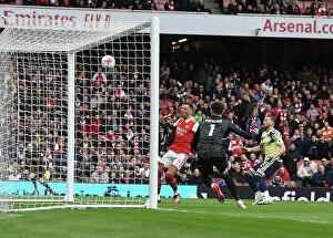 Images Dated 1st April 2023: Ben White Scores His Second Goal: Arsenal's Thrilling Comeback Against Leeds United (2022-23)