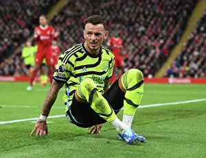 Liverpool V Arsenal 2023-24 Prints: Ben White's Defiant Performance: Arsenal vs