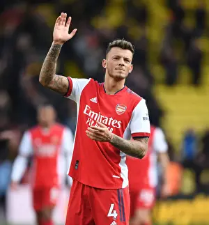 Ben White's Emotional Celebration: Arsenal's Premier League Victory over Watford (2021-22)