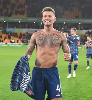 Ben White's Jubilant Moment: Arsenal Secures Victory over Wolverhampton Wanderers in Premier League