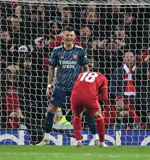 Ben White's Reaction: Minamino Sends One Over in Carabao Cup Semi-Final Showdown