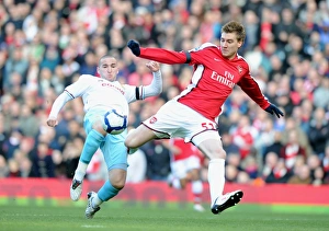 Arsenal V Burnley 2009-10 Prints: Bendtner Scores in Arsenal's 3-1 Victory Over Burnley