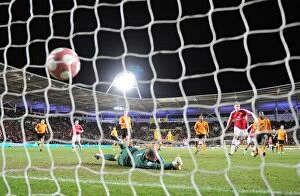 Images Dated 13th March 2010: Bendtner Scores Stunner: Arsenal Lead 2-1 Over Hull City, March 2010