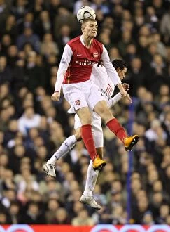 Tottenham v Arsenal Carling Cup Collection: Bendtner vs Jenas: Tottenham's Dominance in the 2008 Carling Cup Semi-Final (5-1)