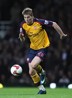 West Ham United V Arsenal 2008-09 Prints: Bendtner's Brilliance: Arsenal's 2-0 Victory Over West Ham in the Premier League
