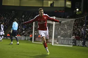 West Bromwich Albion V Arsenal 2008-9 Prints: Bendtner's Brilliant Hat-Trick: Arsenal Crushes West Brom 3-1