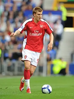 Everton V Arsenal 2009-10 Prints: Bendtner's Brilliant Performance: Arsenal's Dominant 1-6 Win Over Everton in the Premier League