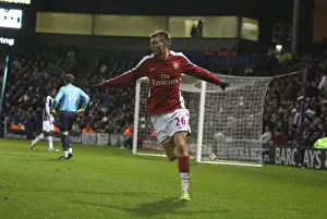 West Bromwich Albion V Arsenal 2008-9 Prints: Bendtner's Hat-Trick: Arsenal Dominates West Brom 3-1