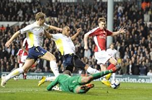 Tottenham Hotspur V Arsenal 2009-10 Prints: Bendtner's Stunner: Arsenal's Comeback Goal vs. Tottenham, 14-10