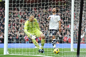 Arsenal V Tottenham Hotspur 2010-11 Prints: Beniot Assou-Ekotto (Tottenham)