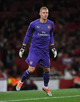 Arsenal V FC Vorskla Poltava 2018_19 Prints: Bernd Leno in Action: Arsenal vs. FC Vorskla Poltava, Europa League 2018-19