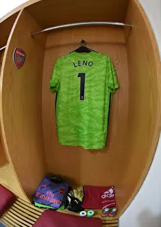 Arsenal V Everton 2019-20 Prints: Bernd Leno: Arsenal's Gunners Ready for Battle against Everton at Emirates Stadium