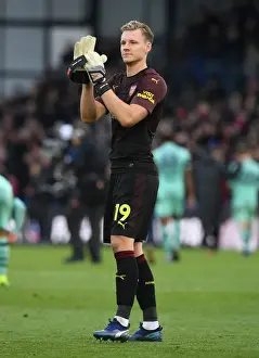 Crystal Palace V Arsenal 2018-19 Prints: Bernd Leno Celebrates with Arsenal Fans after Crystal Palace Victory
