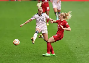 Liverpool Women V Arsenal Women 2022-23 Prints: Beth Mead vs. Ceri Holland: A Battle for Supremacy in the FA Womens Super League - Liverpool FC vs