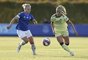 Everton Women V Arsenal Women 2021-22 Prints: Beth Mead vs. Izzy Christiansen: Clash of the Stars in Everton Women vs