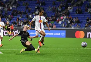 Olympic Lyonnais V Arsenal Women 2022-23 Prints: Beth Mead's Historic Fifth Goal: Arsenal Women's Champions League Victory over Olympique Lyonnais