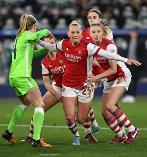 VfL Wolfsburg V Arsenal Women 2021-22 Prints: Blackstenius vs. Williamson: Epic Showdown in Arsenal Women's Champions League Match against VfL Wolfsburg