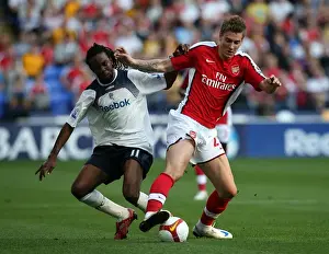 Bolton V Arsenal 2008-9 Prints: Bolton Wanderers vs. Arsenal: Intense Battle for the Ball - Premier League Soccer (2008-09)