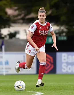 BOREHAMWOOD, ENGLAND - MAY 09: Steph Catley of Arsenal during the Barclays FA Womens Super League match between Arsenal