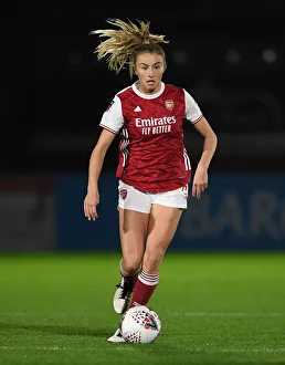 BOREHAMWOOD, ENGLAND - NOVEMBER 18: Leah Williamson of Arsenal during the FA Womens Continental League Cup match