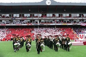 Images Dated 11th May 2006: The Brass Band march around the pitch. Arsenal 4: 2 Wigan Athletic