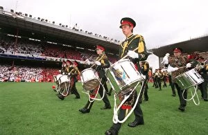 Images Dated 11th May 2006: The Brass band march across the pitch. Arsenal 4: 2 Wigan Athletic