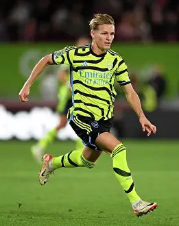 Brentford V Arsenal - Carabao Cup 2023-24 Prints: Brentford vs Arsenal: Carabao Cup Clash - Martin Ødegaard's Focus
