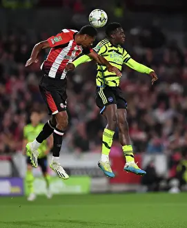 Brentford vs Arsenal: Eddie Nketiah Clashes with Ethan Pinnock in Carabao Cup Showdown