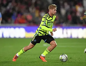 Brentford V Arsenal - Carabao Cup 2023-24 Prints: Brentford vs Arsenal: Emile Smith Rowe Shines in Carabao Cup Clash