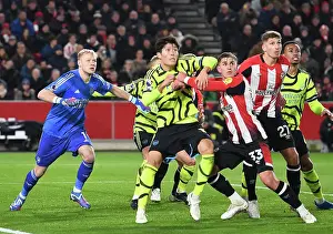 Brentford V Arsenal 2023-24 Prints: Brentford vs Arsenal: Intense Battle – Tomiyasu vs Yarmolyuk
