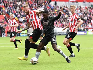 Brentford vs. Arsenal: Intense Clash Between Nketiah and Jansson in the 2022-23 Premier League