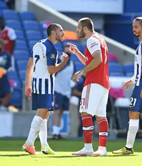 Brighton And Hove Albion V Arsenal 2019-20 Prints: Brighton vs. Arsenal: A Empty-Stadium Clash in the Premier League