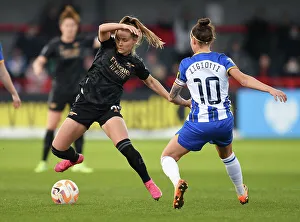 Brighton And Hove Albion Women V Arsenal Women 2022-23 Prints: Brighton vs. Arsenal: A Tight FA Women's Super League Battle (2022-23)