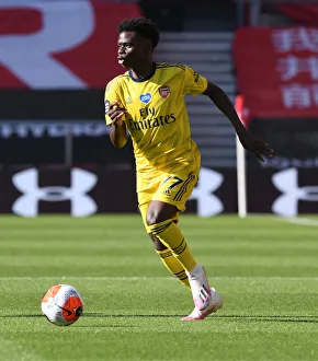 Southampton V Arsenal 2019-20 Prints: Bukayo Saka in Action: Arsenal vs. Southampton, Premier League 2019-2020