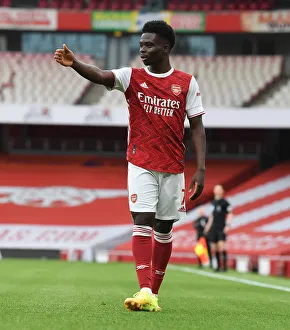 Bukayo Saka in Action: Arsenal vs. West Bromwich Albion (2020-21) - Emirates Stadium
