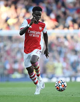 Bukayo Saka in Action: Arsenal vs. Tottenham Hotspur, Premier League 2021-22