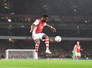 Arsenal V Liverpool 2021-22 Prints: Bukayo Saka in Action: Arsenal vs. Liverpool, Premier League 2021-22