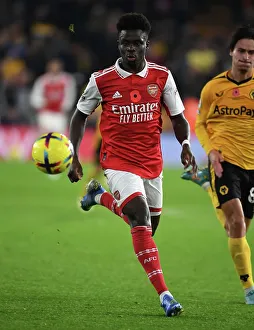 Bukayo Saka in Action: Arsenal vs. Wolverhampton Wanderers, Premier League 2022-23
