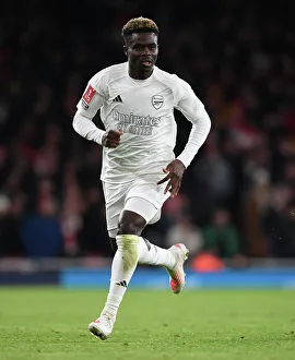 Bukayo Saka in Action: Arsenal vs. Liverpool, FA Cup Third Round 2023-24