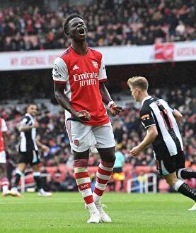 Bukayo Saka in Action: Arsenal vs Newcastle United, Premier League 2021-22