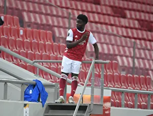 Arsenal V SL Benfica 2020-21 Prints: Bukayo Saka in Action: Arsenal vs SL Benfica, Europa League 2021