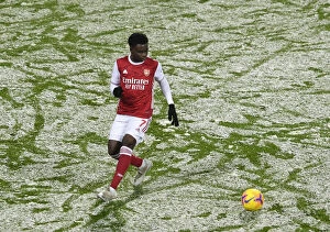 Images Dated 3rd January 2021: Bukayo Saka in Action: Arsenal's Star Performance vs. West Bromwich Albion (2020-21 Premier League)