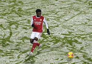 Bukayo Saka in Action: Arsenal's Star Performance vs. West Bromwich Albion (2020-21 Premier League)