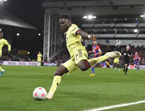 Bukayo Saka in Action: Arsenal's Star Performer Against Crystal Palace, Premier League 2021-22