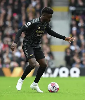 Bukayo Saka in Action: Arsenal's Star Performer Against Fulham, Premier League 2022-23